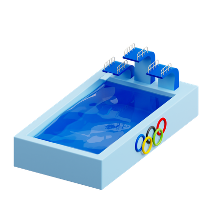 Diving Board  3D Icon