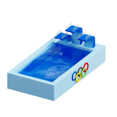 Diving Board  3D Icon