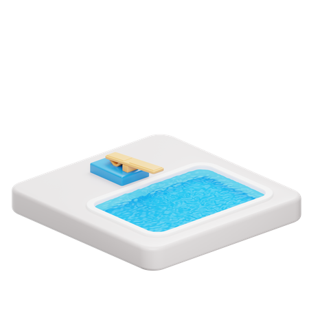 Diving Board  3D Icon