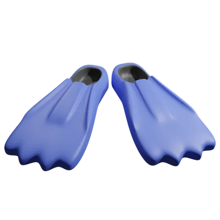 Diving fins  3D Icon