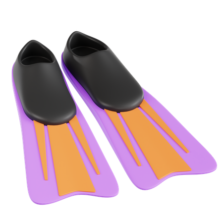 Diving Fins  3D Icon