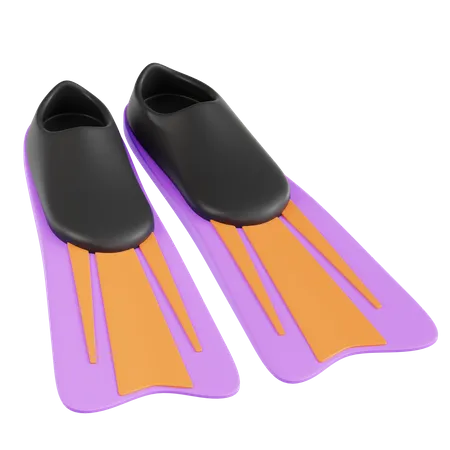 Diving Fins  3D Icon