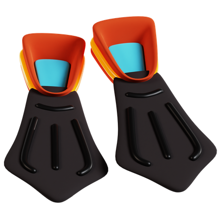 Diving Fins  3D Icon