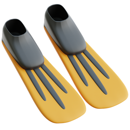 Diving Fins  3D Icon