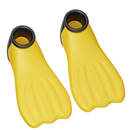 Diving Fins  3D Icon