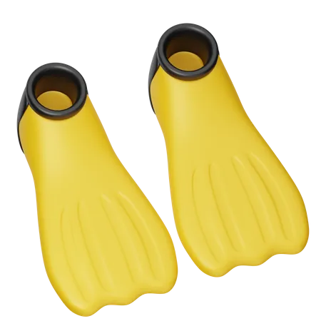 Diving Fins  3D Icon