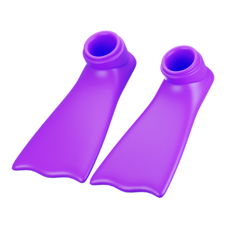 Diving Fins  3D Icon