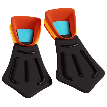 Diving Fins  3D Icon