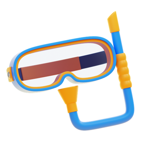 Diving Glasses  3D Icon