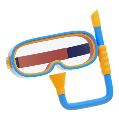 Diving Glasses  3D Icon