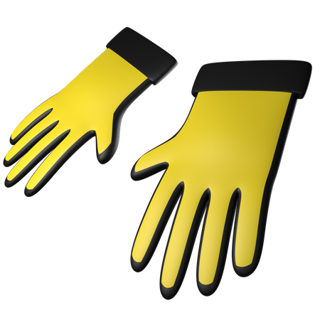 Diving Gloves  3D Icon