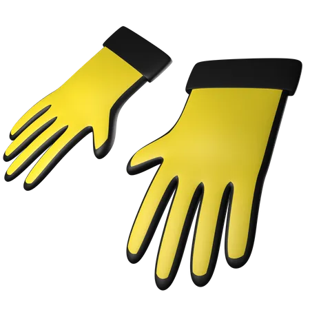 Diving Gloves  3D Icon