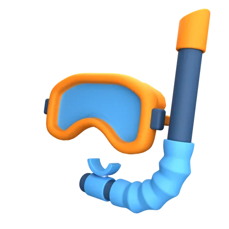 Diving Goggles  3D Icon