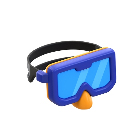 Diving Goggles  3D Icon