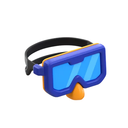 Diving Goggles  3D Icon