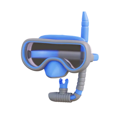 3 D Illustration Of Diving Goggles 3D Icon