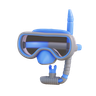 diving goggles emoji 3d