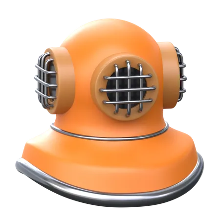 Diving Helmet 3 D Sailing Icon 3D Icon