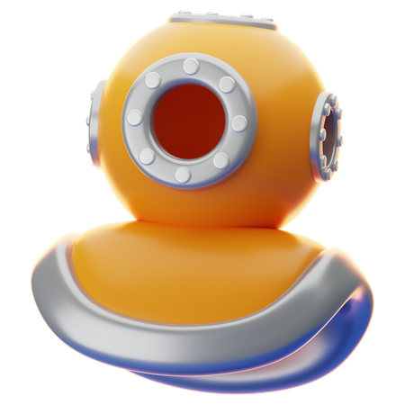 Diving Helmet  3D Icon