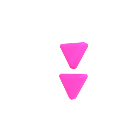 Divisa para baixo  3D Icon