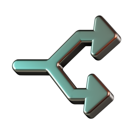 Dividir  3D Icon