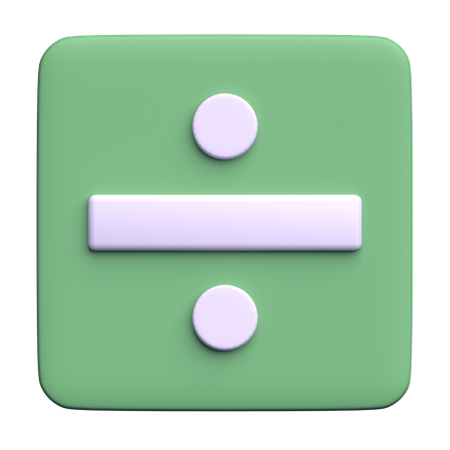 Diviser  3D Icon