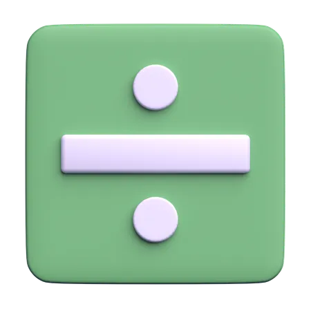 Diviser  3D Icon