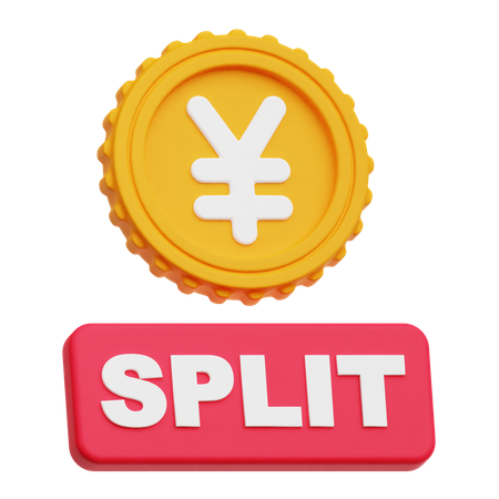 División del yen  3D Icon
