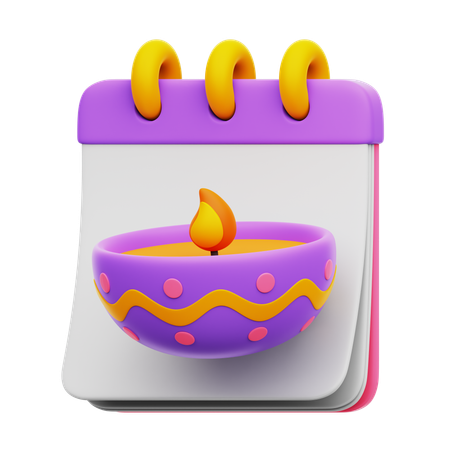 ディワリカレンダー  3D Icon