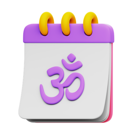 Diwali Calendar  3D Icon