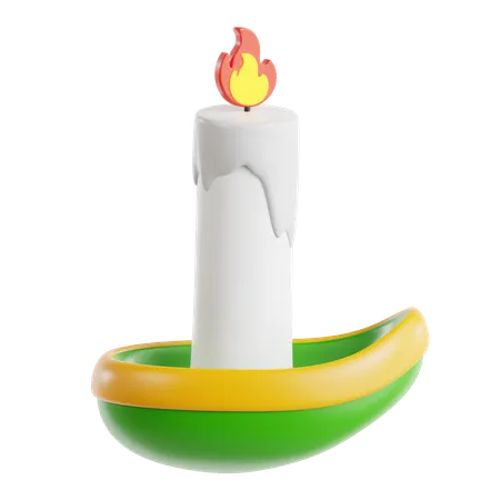 Diwali Candle  3D Icon