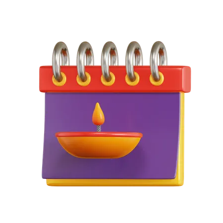 Jour de Diwali  3D Icon