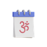 indian festival 3d logo
