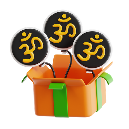 Diwali-Geschenk  3D Icon