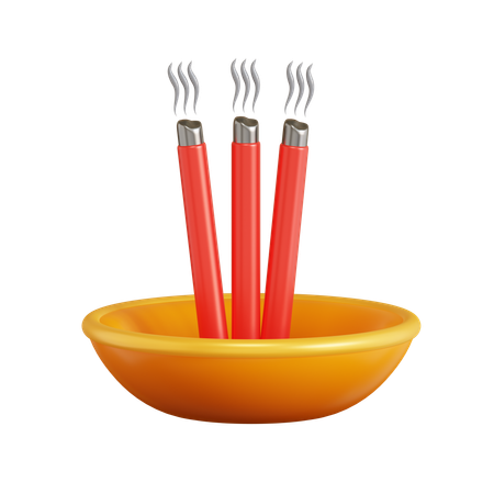 Diwali Incense  3D Icon