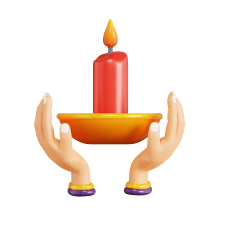 Diwali Lamp  3D Icon