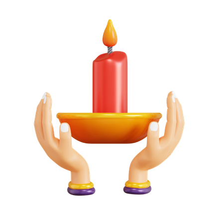 Diwali Lamp  3D Icon