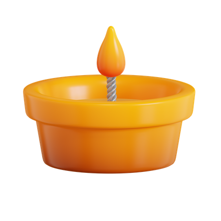 Diwali Lamp  3D Icon