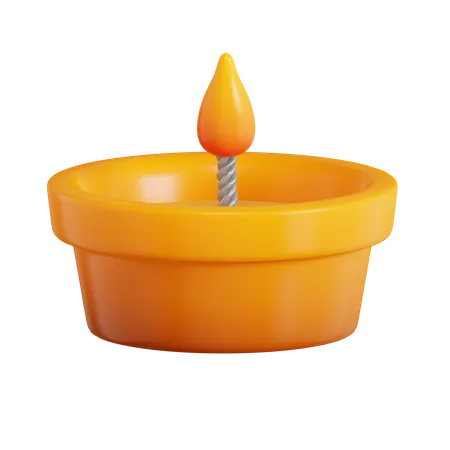 Diwali Lamp  3D Icon