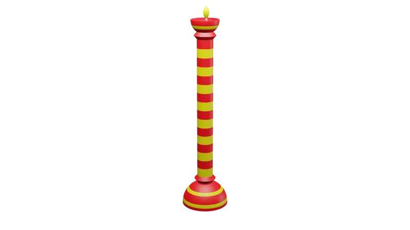 Diwali Oil Lamp Stand  3D Icon