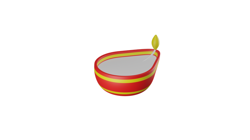 Diwali-Öllampe  3D Icon