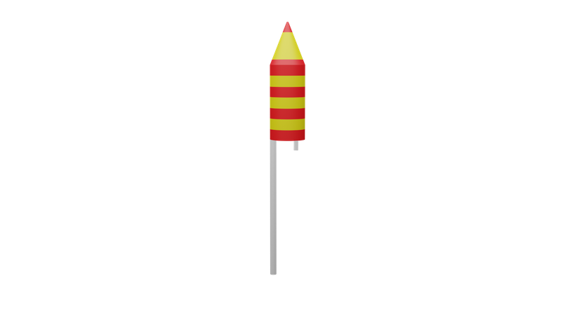 Diwali-Rakete  3D Icon