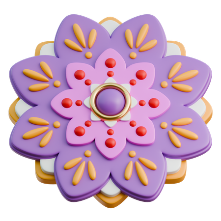 Diwali Rangoli  3D Icon