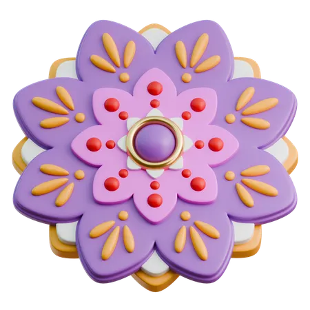 Diwali Rangoli  3D Icon