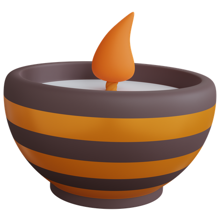 Diya  3D Icon