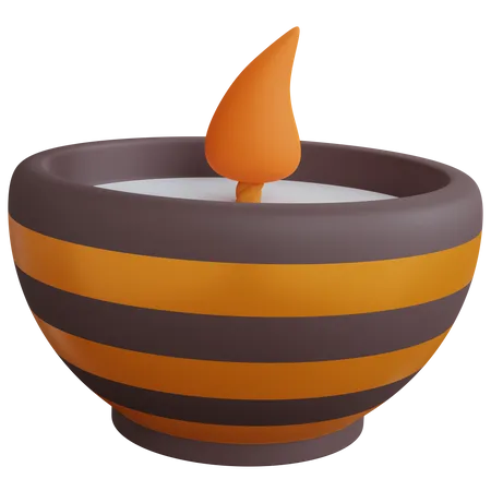 Diya  3D Icon