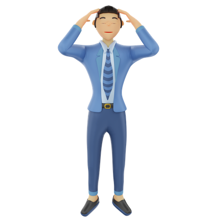 Dizzy businessman  3D Icon