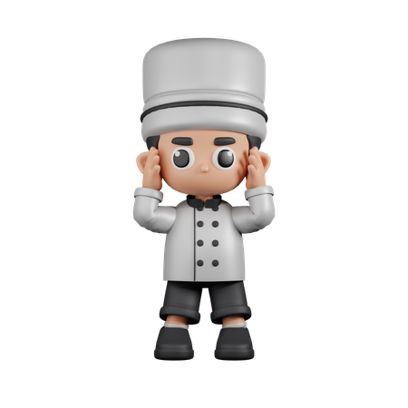 Dizzy Chef  3D Illustration