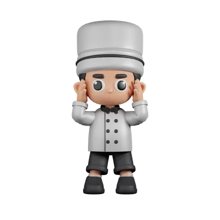 Dizzy Chef  3D Illustration