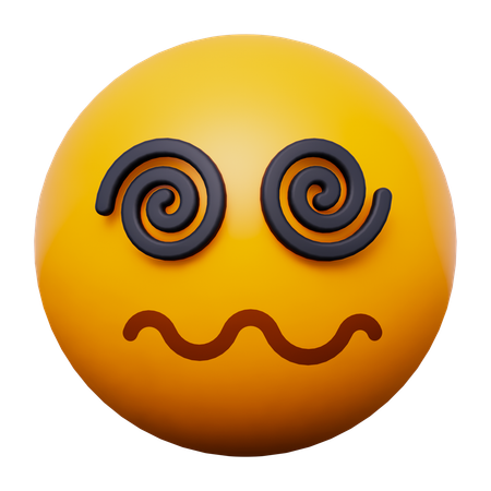 Dizzy Emoji  3D Icon